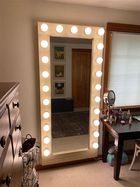 Amazing Full Length Hollywood Mirror Plan Only Etsy Canada