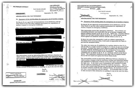 Redactions The Declassified File National Security Archive