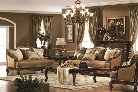 The aim was to trace the pattern and preferences of furniture arrangement in constrained space at apartment blocks which accommodated families of malaysian police personnel located in a kuala lumpur suburb. The Verona Formal Living Room Collection in Antique Walnut ...