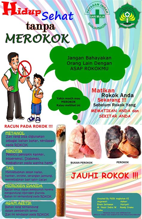 Poster Bahaya Merokok Goresan