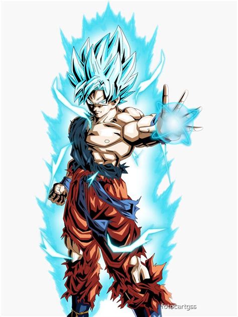 Super Goku Sticker For Sale By Fotocartgss Redbubble