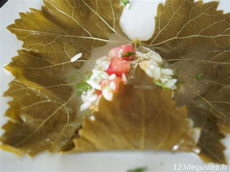 Feuilles de vigne farcies à la grecque