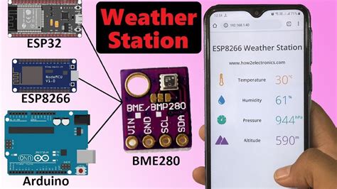 Bme280 Weather Station With Arduino Esp8266 Esp32 Youtube