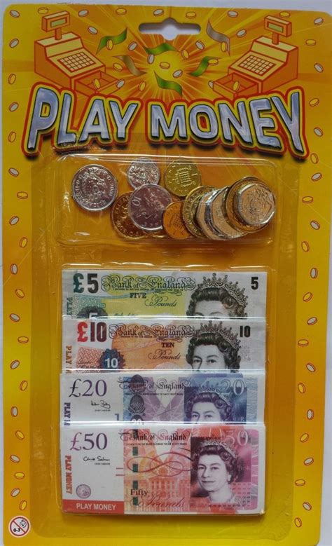 Childrens Kids Fake Money Learning Play Set Pretend Coins