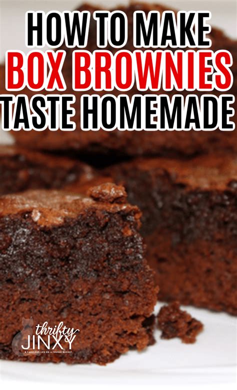 How To Make Box Brownies Taste Homemade Thrifty Jinxy