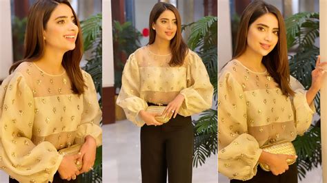 After Marriage First Look Of Actress Saboor Ali With Smilie Face Pak Showbiz Site