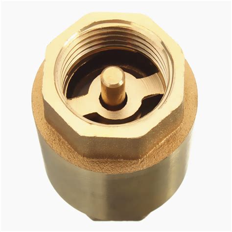 12 Npt Brass In Line Spring Vertical Check Valve Copper Control Tool
