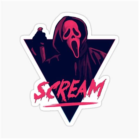 Stickers Sur Le Thème Scream Scream Stickers Autocollant