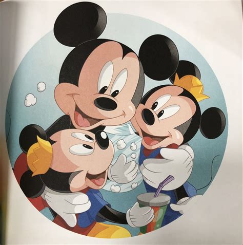 mickey mouse and his twin nephews morty and ferdie fieldmouse mickey and friends fan art