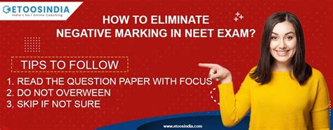 How To Eliminate Negative Marking In Neet Exam Tips To Follow Etoosindia