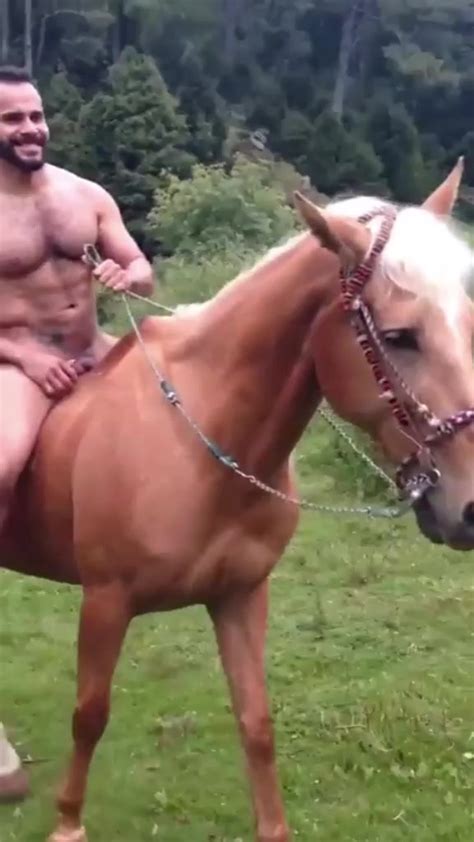 Amateur Naked On The Horse