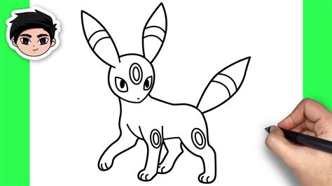 How To Draw Umbreon Pokemon Easy Step By Step Tutorial