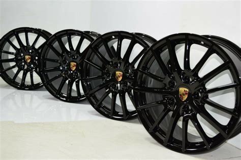 19 Porsche 911 997 C2s C4 Black Factory Oem Wheels Rims C2 Narrow Body