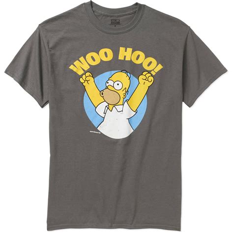 Simpsons Homer Woo Hoo Mens Graphic Tee