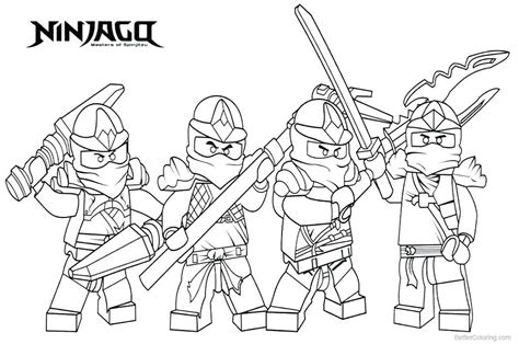 Ninjago Coloring Pages For Kids