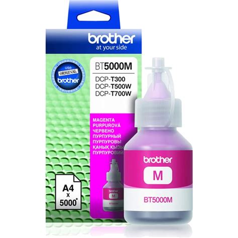 Brother Bt5000m Bt5000m Magenta Ink Cartridge 5000 Pages Bt5000m