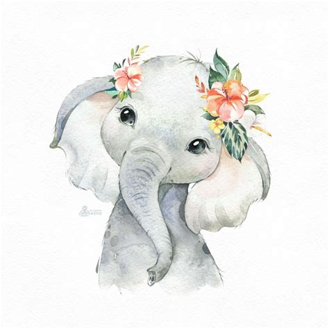 Elephant baby art/ elephant decor little elephant print *** vertical print from my original watercolor painting use the drop down box to select your size 3 sizes available. Pin by Penny on Tatuajes | Baby animal drawings, Elephant ...