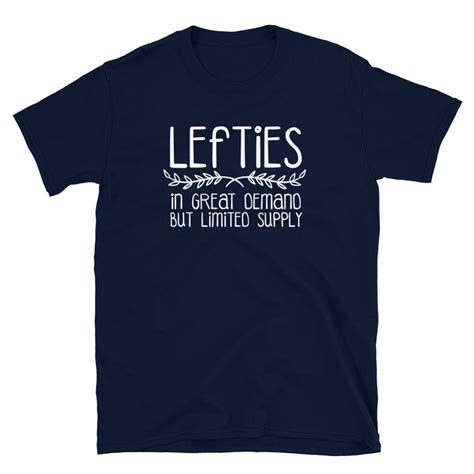 Lefties Left Handed Humor Tshirt Funny Lefty Left Handers Etsy
