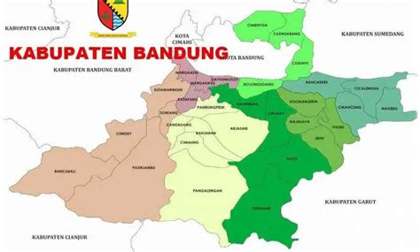 Peta Kabupaten Bandung Lengkap Dengan Nama Kecamatan Tarunas