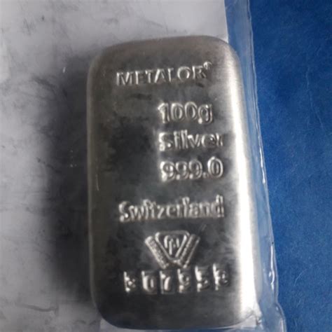 100 Gram Silver 999 Metalor Certificate Catawiki