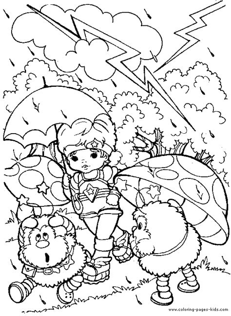 Rainbow Brite color page - Coloring pages for kids - Cartoon characters