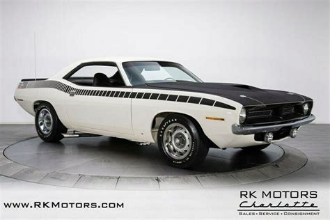 1970 Plymouth Cuda Aar Alpine White Hardtop 340 V8 3 Speed Automatic