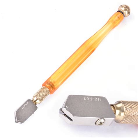 Diamond Tipped Glass Cutter Oil Glass Cutting Tool Steel Blade for