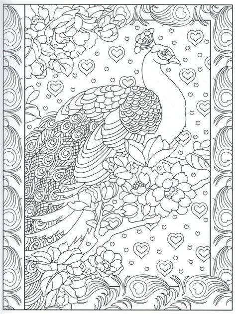 Favorite add to beautiful peacock coloring page jpg coloringwithdwyanna. Peacock Feather Coloring pages colouring adult detailed ...