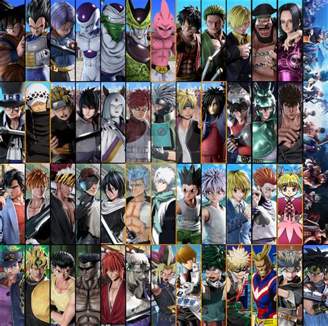 Jump Force All Characters With Dlc By Vegwastaken On Deviantart