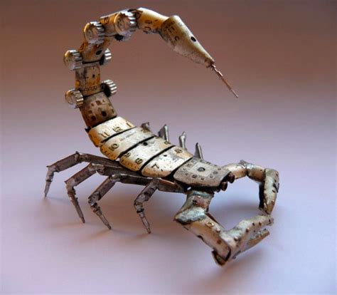 Bug Sculptures Made From Watch Parts Upcyclist