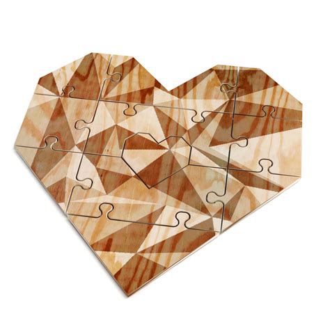 Wooden Heart Jigsaw Puzzle By Luckies