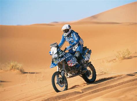 Foto Rallye Paris Dakar 2001 Bmw Motorrad Team Gauloises John Deacon Vergrößert
