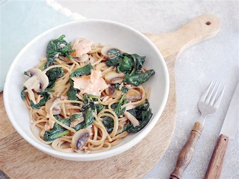 Spaghetti Met Zalm En Spinazie Wls Recepten