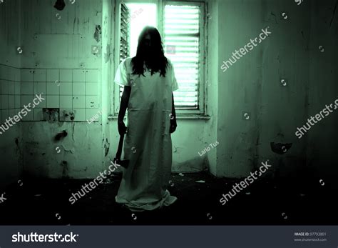 Horror Scene Of A Scary Woman Stock Photo 97793801 Shutterstock