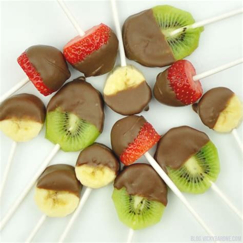 Chocolate Dipped Fruit Pops Vicky Barone