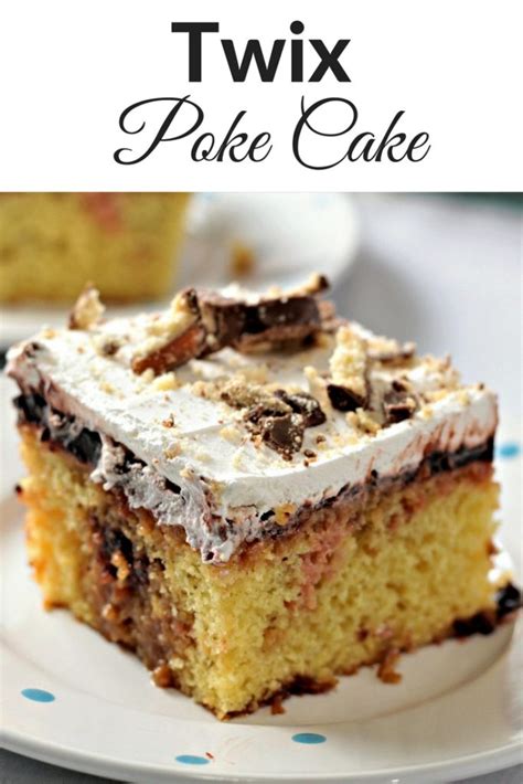 Fett und zucker schaumig ruhren vanillezucker salz und. Twix Poke Cake | Mindy's Cooking Obsession