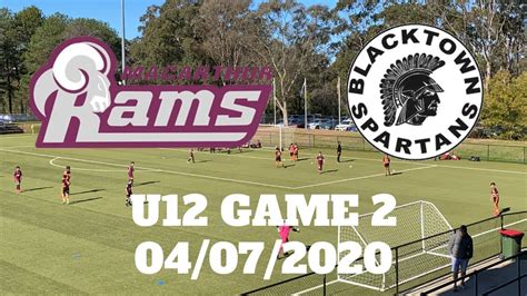 78' substitution by macarthur fc player james meredith make way for charles m mombwa. 04/07/2020 Macarthur Rams FC vs Blacktown Spartans FC (U12 ...