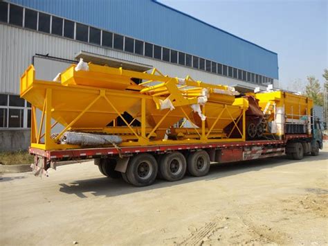 Cold Aggregate Feed Bin Of Stationary Asphalt Mixing Plant Beautiful