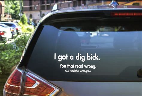 i got a big bick funny decal sticker customized car decal personalized window stickers create