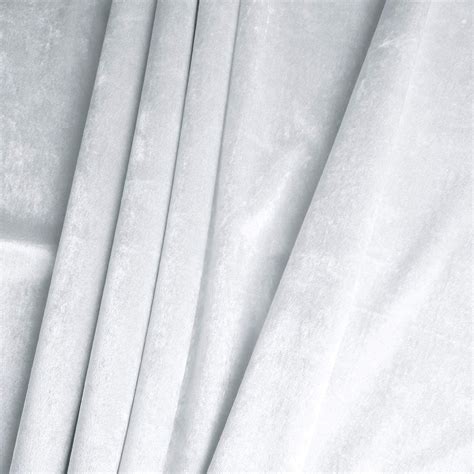 Efavormart 5 Yards Velvet Fabric Bolt 65 Wide Fabric Roll White Soft