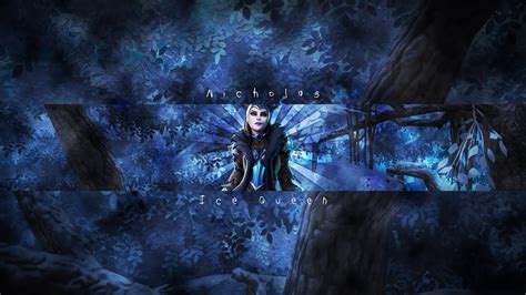 Fortnite Banner Template No Text Ice Queen Channel Art Photoshop