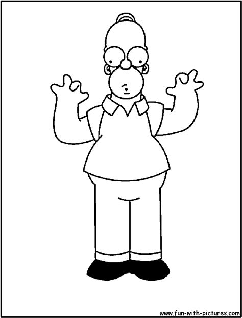 Homer Simpson Coloring Sheets Coloring Pages