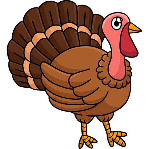 Premium Vector Thanksgiving Turkey Cartoon Colored Clipart