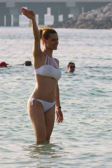 Michelle Hunziker Bikini Candids On The Beach In Dubai My XXX Hot Girl