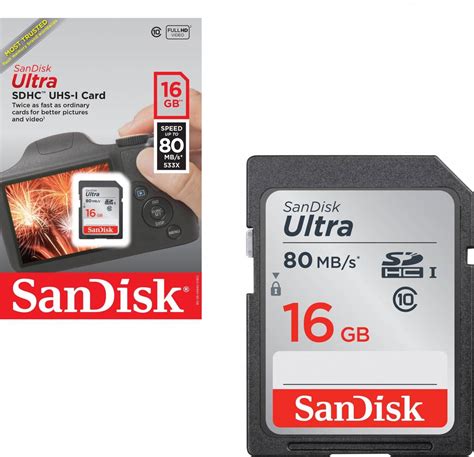 Sandisk 16gb Uhs I Class 10 Ultra Sdxc Memory Card