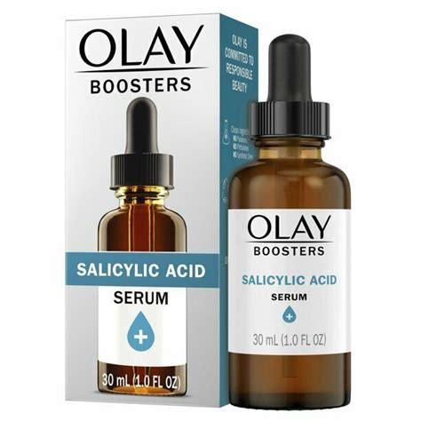 Olay Salicylic Acid Serum Exfoliating Booster Fragrance Free 10 Oz