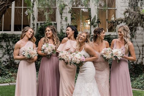 Mismatched Bridesmaid Dresses Dusty Rose Bridesmaid Dresses Rose