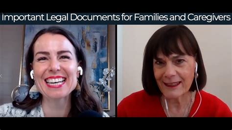 Important Legal Documents For Families And Caregivers Youtube