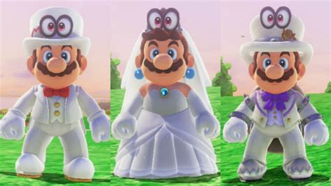 Amiibo Mario Odyssey Bowser Peach Mario Wedding