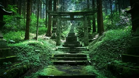 3 2 El Santuario Kamishikimi Kumanoimasum Uno De Los Más Bellos De Japón Paisaje De Fantasía